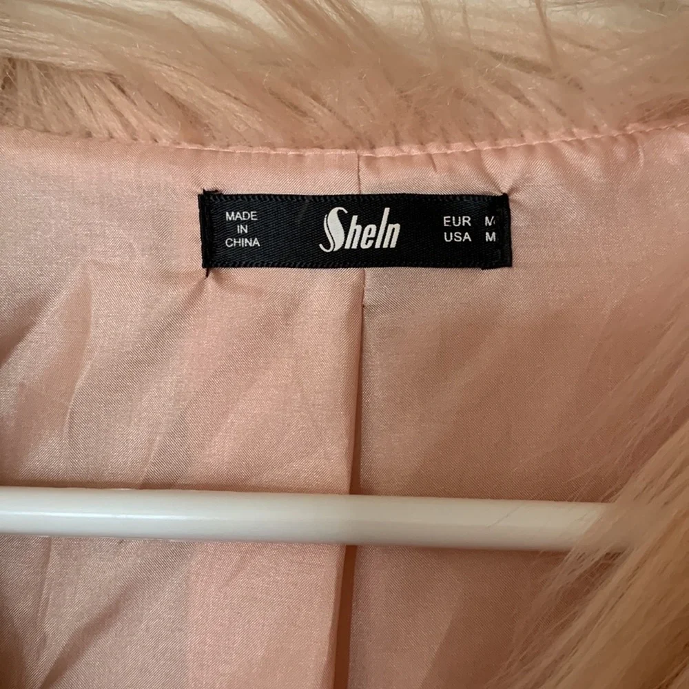 Pink Fur Jacket M - Picture 7 of 9